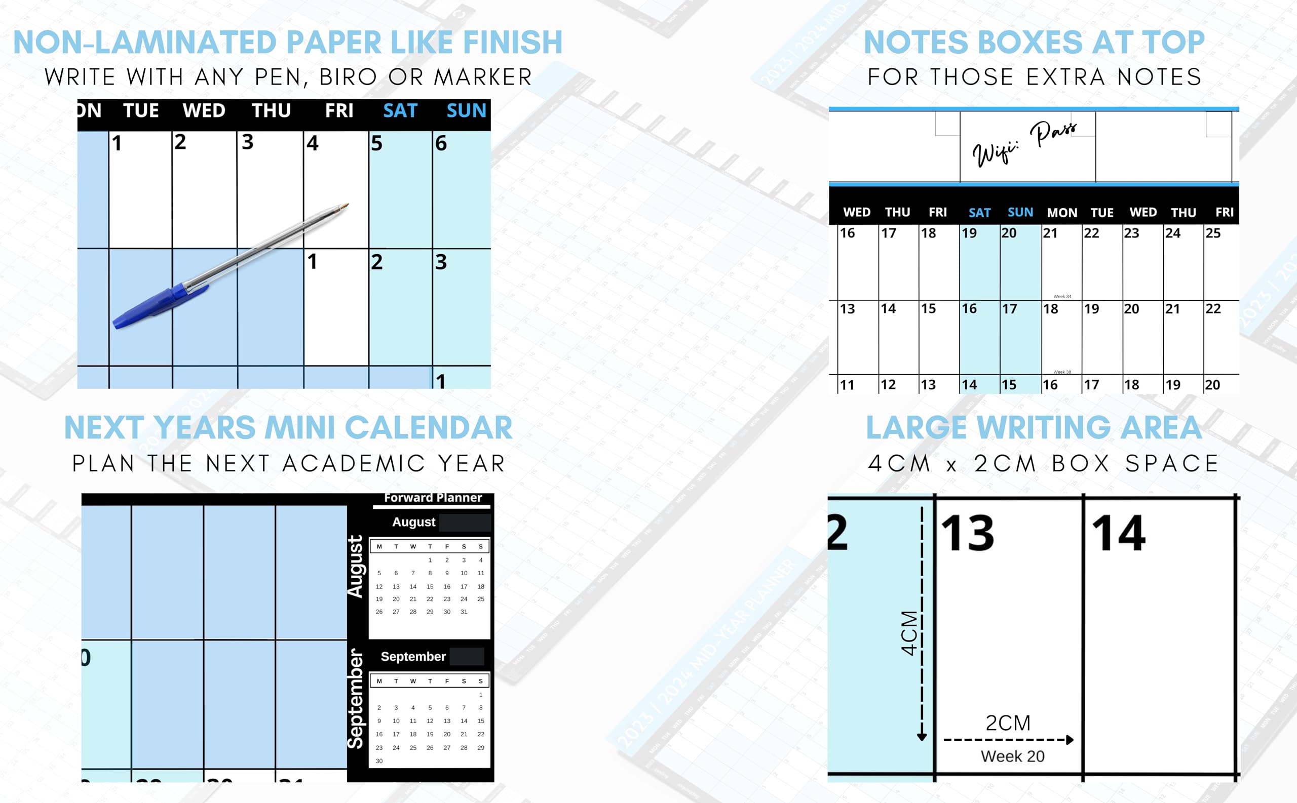 A1 Size 59.4 x 84.1cm   Academic Wall Planner 2024/2025   Wall Calendar 2024 Wall Planner   Year Planner 2024 Wall Calendar   Wall Planner 2024-2025 from Aug 2024-Aug 2025 with Mini 2026 Calendar