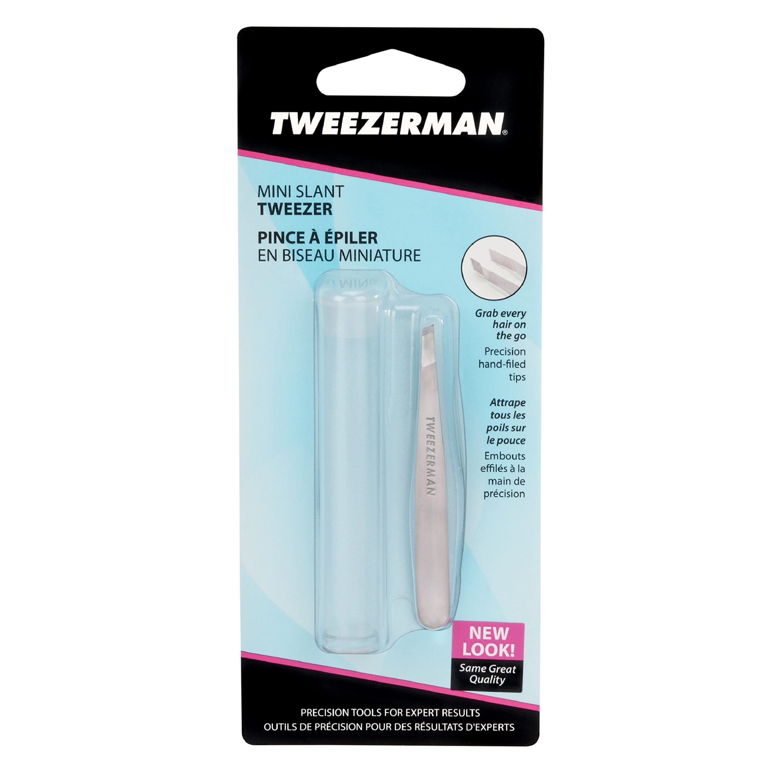 Tweezerman Classic Stainless Steel Mini Slant Tweezer