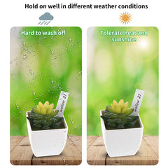 Cobee Reusable Plant Labels, Garden Plant Name Tags with Pens Waterproof Plastic Plant Labels for Outdoor Plants for Seed Herb Seedling Vegetable Flower Floral Potted Plants(6 Colors, 150 Pieces)
