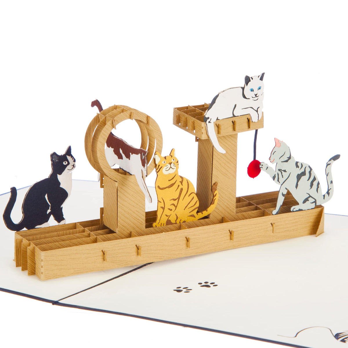 Cardology - Cats Pop Up Card   3D Birthday Card For Cat Lovers, Mothers Day Card, Fathers Day Card   Handmade