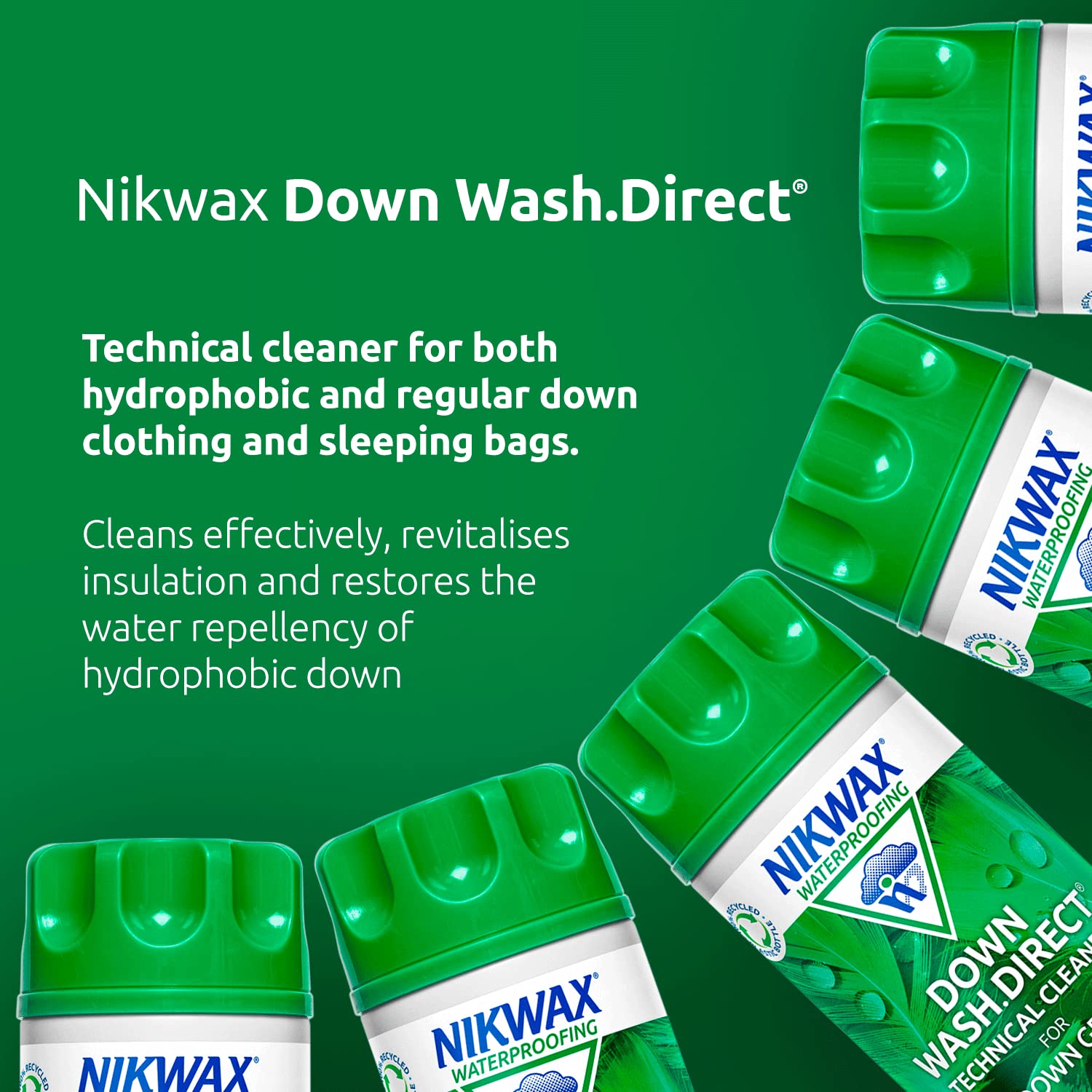 Nikwax Down Wash Direct Technical Cleaner - White, 100ml