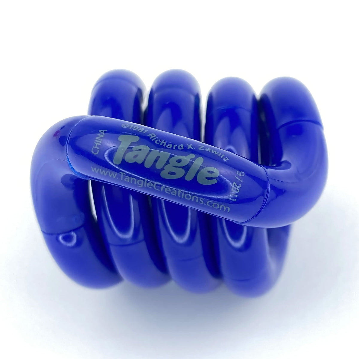 Tangle Jr. Solid Blue - Genuine Fidget - Fidget Toy for Kids and Adults