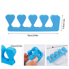 20 Pcs Sponge Toe Separators，Finger Divider Spacer Toe Finger Separator Dividers for Women Nail Art Accessories(Multiple Colour)