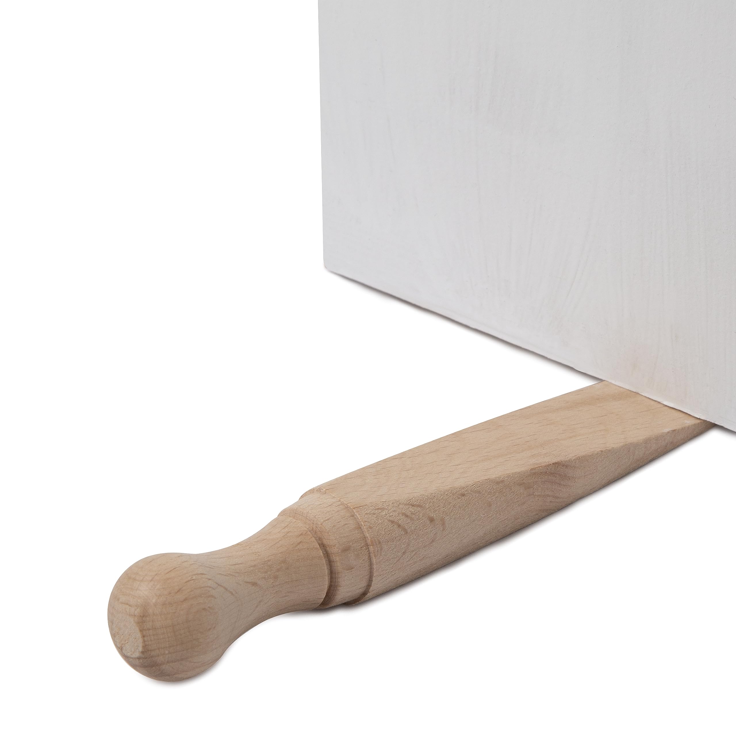 apollo The HOUSEWARES Brand Beech Door Wedge, Stopper, Natural Beech Wood, Size: 15x3x3cm, Natural