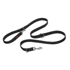 HALTI Training Lead Size Small Black, 2m, Professional Dog Lead to Stop Pulling on the Lead, Perfect for Puppy Walks, Easy to Use Double-Ended Dog Leash, Lightweight Soft & Durable