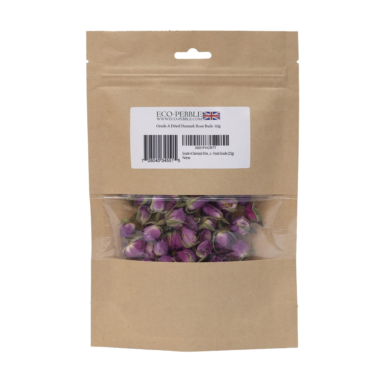 Grade A Damask Dried Rose Buds - Rose Tea - Edible Roses - Food Grade - 25g