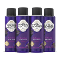 Imperial Leather Relaxing Bath Soak, Lavender & Wild Iris, Rich & Creamy Bubble Bath, Gentle Skin Care, Bulk Buy, Pack of 4 x 500ml