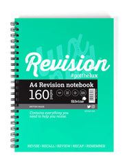 Silvine Luxpad A4 Wirebound Study Notebook - Lined (160 Pages) With Handy Revision Guide