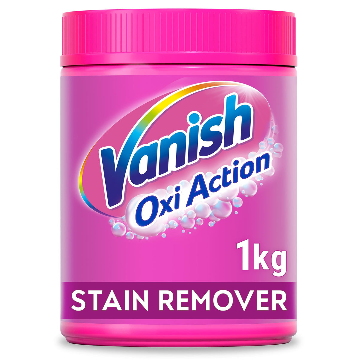 Vanish Oxi Action Stain Remover Powder for Clothes 1Kg, 1st Time Amazing Stain Removal Even In 30°C Cold Wash, Lifts Tough Stains, Chlorine-Free Formula, Safe On Everyday Fabrics