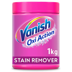 Vanish Oxi Action Stain Remover Powder for Clothes 1Kg, 1st Time Amazing Stain Removal Even In 30°C Cold Wash, Lifts Tough Stains, Chlorine-Free Formula, Safe On Everyday Fabrics