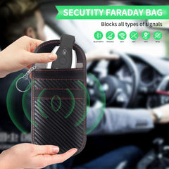 Nestling 2 Pack Signal Blocking Pouch,Attenuated Signal Keyless Entry Car Keys Case,Faraday Pouch for Car Keys,Rfid key pouch,Car Key Signal Blocker Pouch Anti-Theft Remote Entry-Car Accessories