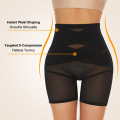 SIMIYA Tummy Control Knickers, High Waisted Shapewear for Women, Tummy Control Body Shaper Pants Shaping Underwear, Black S