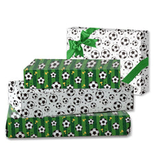 Jatidne Football Wrapping Paper Boys Gift Wrap for Birthday Present Recyclable Paper 6 Sheets