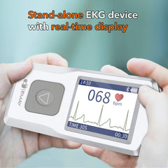 EMAY Bluetooth Portable ECG/EKG Monitor (for iPhone & Android, Mac & Windows)   Wireless Personal ECG Monitor Works with Smartphones   Records Rhythm & Heart Rate, Gives Instant Detections (EMG-20)