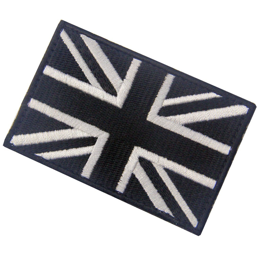 Tactical Great British Union Jack Patch Embroidered England Flag Morale Applique Fastener Hook & Loop UK Emblem