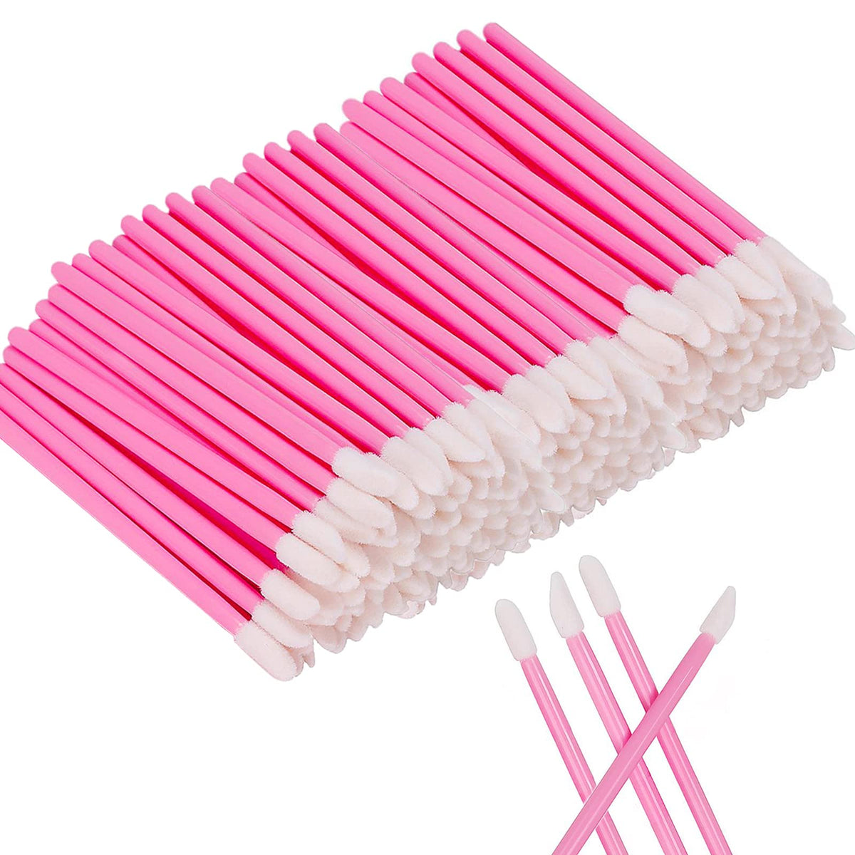 200 PCS Disposable Lip Brush Wands, Lipstick Applicator Lip Gloss Concealer Brushes