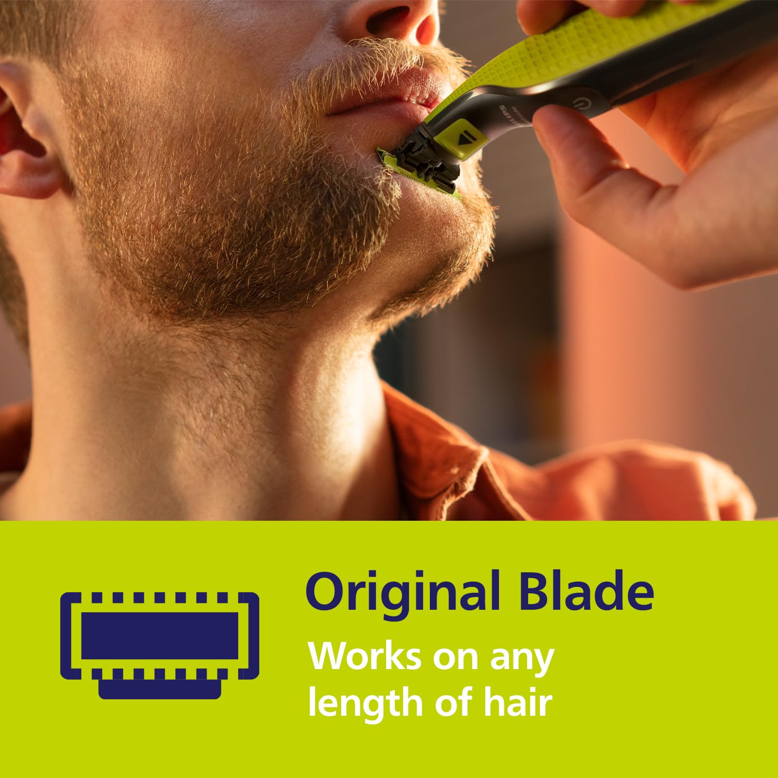 Philips OneBlade Original Replacement Blades, For OneBlade Electric Shaver and Trimmer, Durable Stainless Steel, Trim, Edge and Shave, 3 pack, Model QP230/50