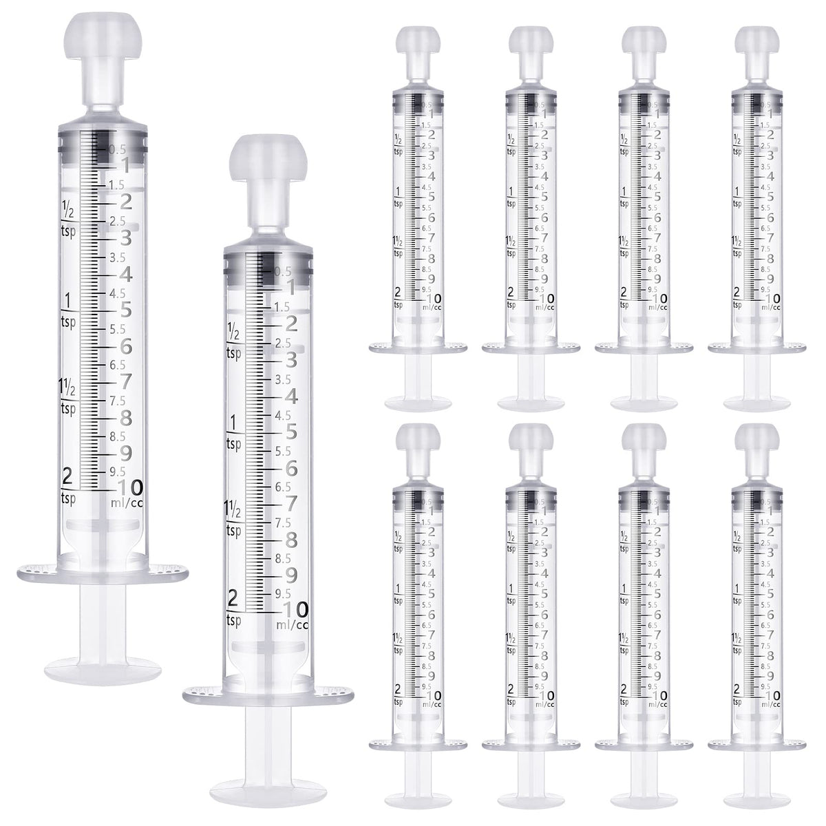 10ml Syringes, 10 Pcs Syringes without Needles, Colostrum Syringe, Medicine Syringe, Refilling Syringe 10ml, Feeding Syringes, Reusable Measuring Syringe for Feeding Drinks Lab