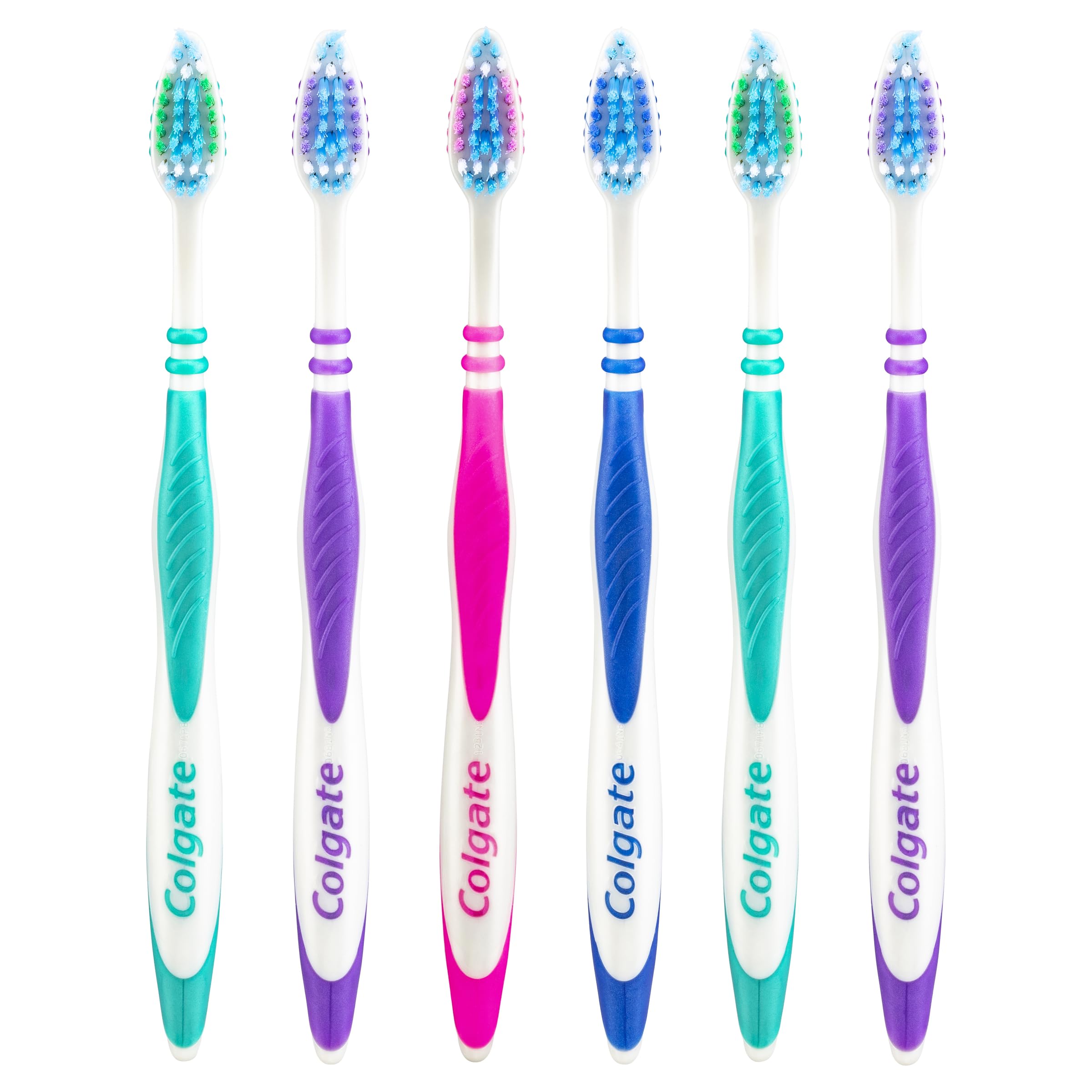 Colgate Zig Zag Toothbrush with Cross bristles to Reach deep Between Teeth 6pack