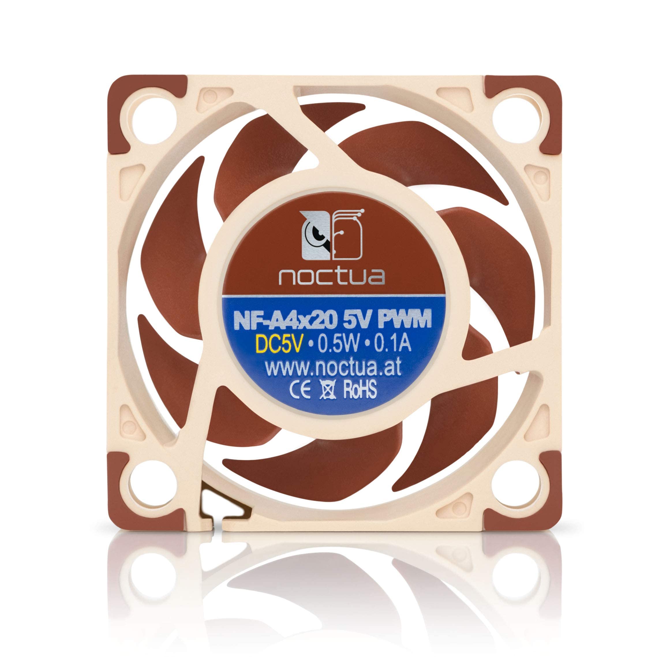 Noctua NF-A4x20 5V PWM, Premium Quiet Fan, 4-Pin, 5V Version (40x20mm, Brown)