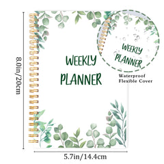 Weekly Planner - Undated To Do List Notebook with Task Planner, Habit Tracker, Goals, Notes, 5.7×8 Inches, Twin-Wire Binding