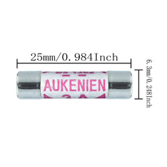 AUKENIEN 5 Values 100pcs BS1362 Fuse 1A 3A 5A 10A 13A 240V 1 3 5 10 13 Amp 240 Volt Fuses Assorted Household UK 6.3x25 mm 0.248x0.984 Inch Ceramic Tube Fuses Assortment Kit for Mains Plug