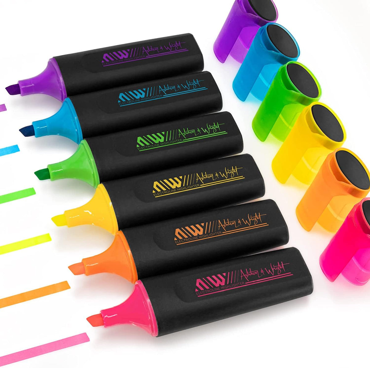 Ashton and Wright - ElectroLine Classic Highlighters - Neon 6 Pack