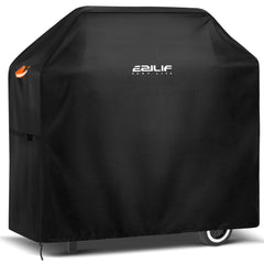 Ezilif Waterproof Barbecue Covers-120x60x120 cm, Oxford Heavy Duty Large BBQ Cover with Reflective Strips, Rip-Proof, UV & Waterproof Outdoor Gas Barbecue Cover for Weber, Brinkmann, Char Broil