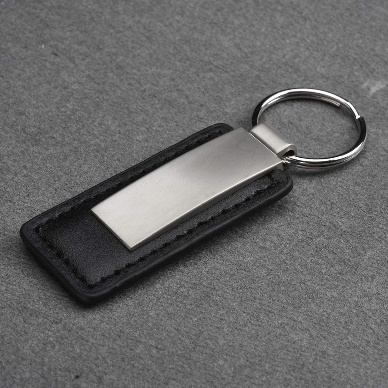 inchesBlack Leather Keyring Car Keychain Key Holder Key Ring Chain Key Fob Hanging Ornament Leather Keychain Key Ring Holder for Car Home  inches