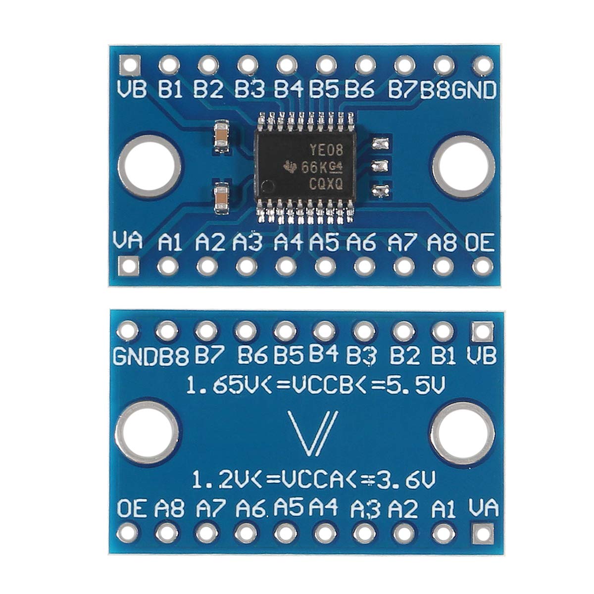 Dorhea 10PCS TXS0108E 8 Channel Level Conversion Module High Speed Full Duplex 8 Way Bi-Directional Converter 8-Bit Logic Level Module Shifter 3.3V 5V Compatible with Raspberry Pi