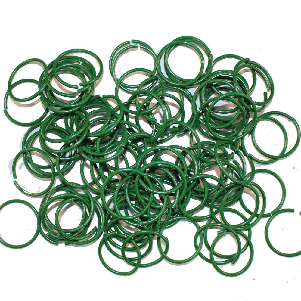 FIRST CHOICE KAYA 100 plastic coated garden plant rings gardening plant support secure clips Sold by KAYA LTD