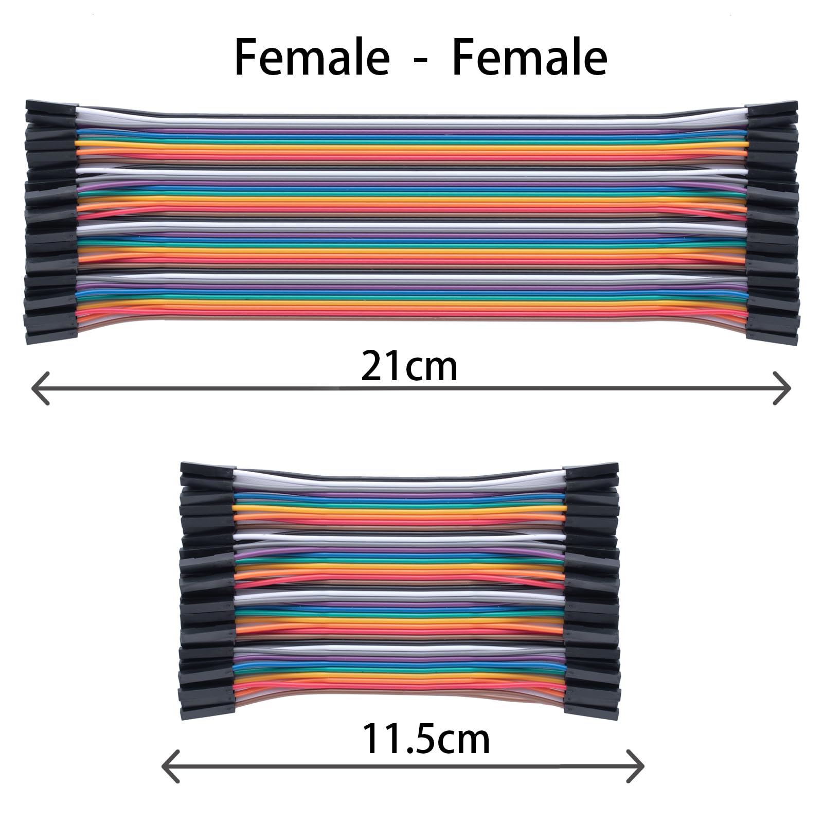 10cmand20cm 240pcs Breadboard Jumper Wires Cable Kit Male to Female, Male to Male, Female to Female Compatible with Arduino Projects and Raspberry Pi