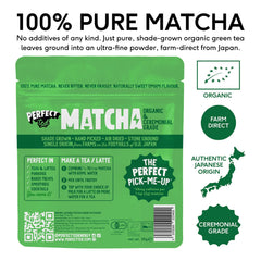 Perfect Ted Organic Matcha Powder   30g   Ceremonial Grade   Single-Origin Uji, Japan   Organic Matcha Latte Powder