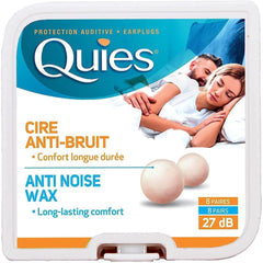 Caswell-Massey Quies Earplug Natural Wax, 8-Pairs