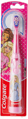 Colgate Kids 3and Barbie Extra Soft Battery Toothbrush, Assorted color