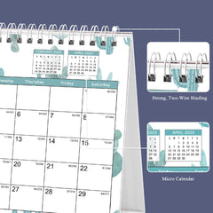 2024 Calendar, Desk Calendar 2024-2025, Monthly Desktop Calendar (Jan. 2024 - Jun. 2025, 10 inches x 8.25 inches), Standing Flip Calendar with Thick Paper, Academic Year Standing Calendar with Planner Stickers