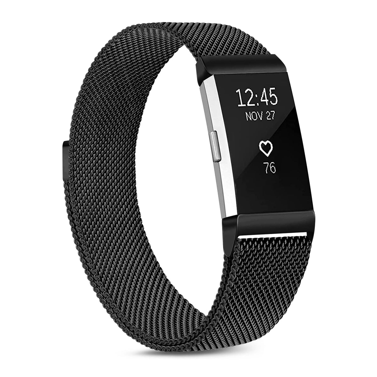 Oumida Replacements for Fitbit Charge 2 Straps for Women Men,Replacement Metal Strap for Fitbit Charge 2 Replacement Strap, Adjustable Wristbands with Magnet Lock for Fitbit Charge 2 (Pack A,S)