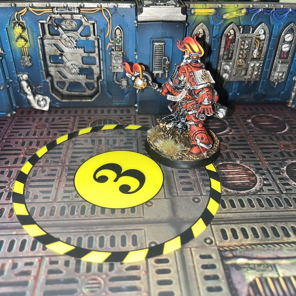 Jucoci Objective Markers Compatible with WH40K Boarding Assault (Miniature Not Included)