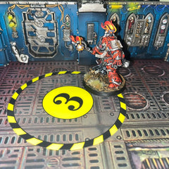 Jucoci Objective Markers Compatible with WH40K Boarding Assault (Miniature Not Included)