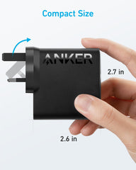 USB C Plug, Anker 100W USB C Charger, Compact and Foldable Fast MacBook Charger, For MacBook Pro, MacBook Air, Samsung Galaxy, iPad Pro, and All USB C Devices (5 ft USB C to USB C Cable Included)