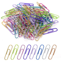 240pcs Paper Clips, 33mm Colored Paper Clip, PaperClips Assorted Colors, Paper Clips for Paperwork Office School and Personal Use