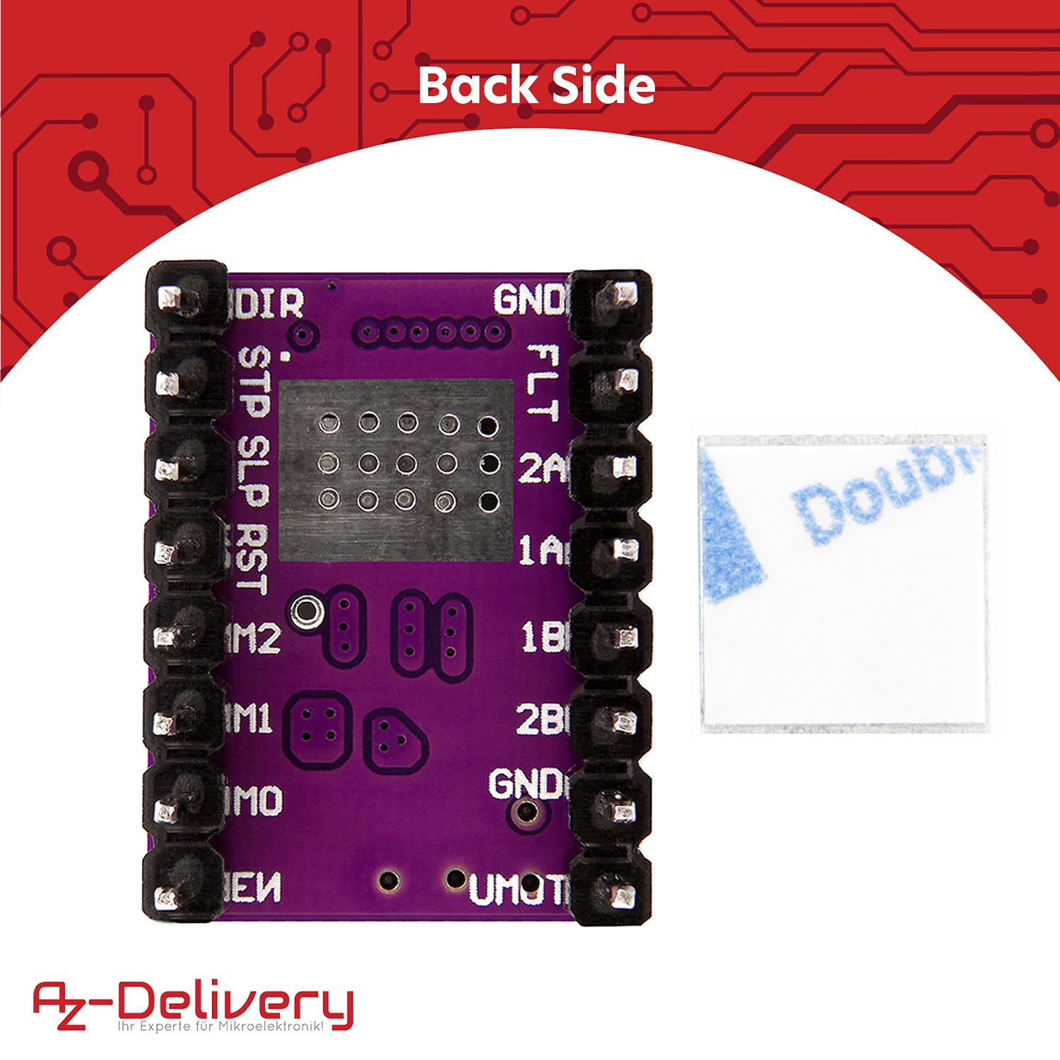 AZDelivery 3 x DRV8825 Stepper Motor Driver Module with Heatsink compatible with Arduino, RAMPS 1.4 / CNC-Shield / 3D printer/Prusa Mendel including E-Book!