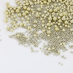 Gold Pearl Sprinkles By Baked With Love   75g   Gold Sugar Cake Sprinkles, Edible Cake Decorations, Sugar Balls For Cupcakes