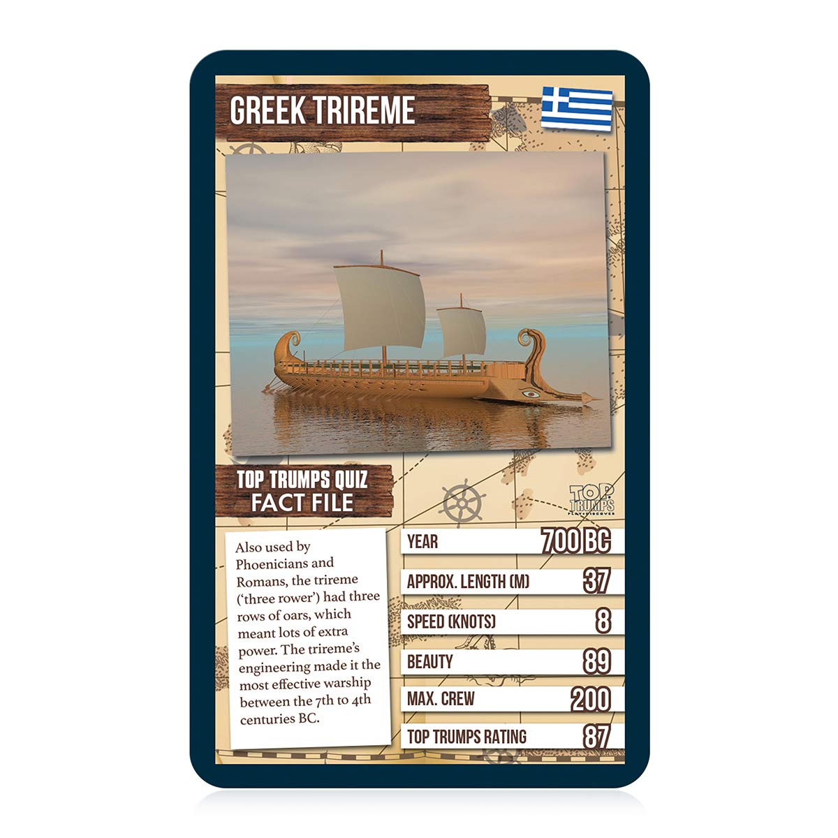 Top Trumps World Famous Ships Classic Card Game, learn facts about tankers, yachts and cruise ships including Allure of the Seas, Titanic and Brittania, gifts and toys for boys and girls aged 6 plus