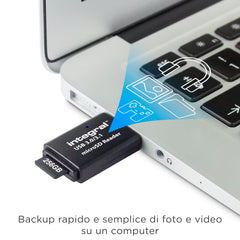 Integral Micro SD Card Reader, USB 3.1 USB 3.0, for micro SD, microSDHC, microSDXC Memory Cards, USB3.0 Memory Card Adapter