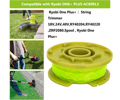 Strimmer Spool for Ryobi, Strimmer Wire,Trimmer Spool Line for Ryobi Φ2mm Double Autofeed Spools Replacement Compatible for Ryobi One PLUSand AC80RL3 Grass Cutter Trimmer Wire Refills 11ft (4 PACK)