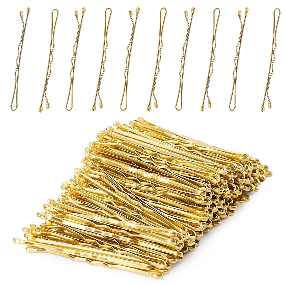 AnAsh Hair Pins 60 Pcs, Bobby Pins for Women, Hair Grips for Thick, Thin, Wavy, Curly, Long, Short Hair, Hair Clips for Styling Sectioning, Wearing, Casual, Party, Travel, & Weddings (Blonde)