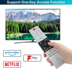 Gvirtue CT-8541 CT8541 30101774 RC42150P Remote Control Compatible with Toshiba UHD Frevieww 2018 2019 Ready HD LCD LED TV with Prime Video Netflix F play Freevieww Buttons, No Setup Required