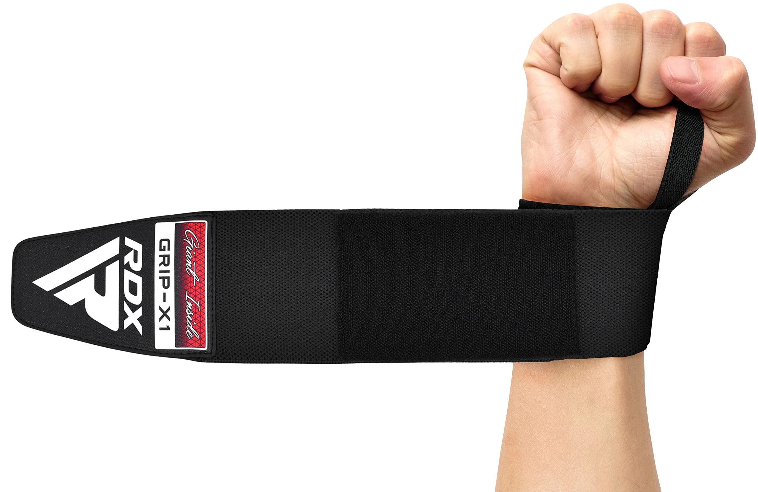 RDX Weight Lifting Wrist Wraps Support, IPL USPA Approved, Elasticated Pro 18” Cotton Straps, Thumb Loop, Powerlifting Bodybuilding Fitness Strength Gym Training WOD Workout, Gymnastics Calisthenics