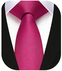 Enlision Pink Tie Skinny Baby Pink Ties For Men Wedding Solid Color 4cm Slim Necktie Classic Formal Silk Tie For Party Business